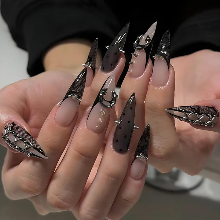 Creative artificial nails with unique accents Bowlift