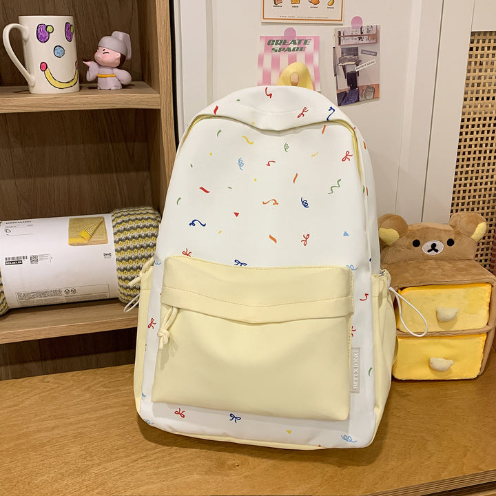 Playful Patterned Backpack Bowlift