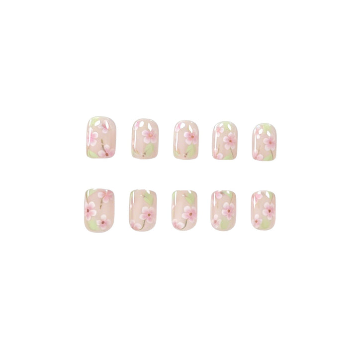Floral Embellished Nail Art Enhancements Bowlift
