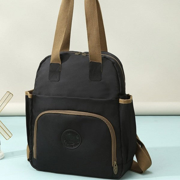 Floral Print Multi-Functional Backpack Bowlift