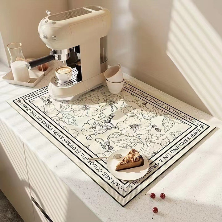 Checkerboard Design Kitchen Mat Bowlift