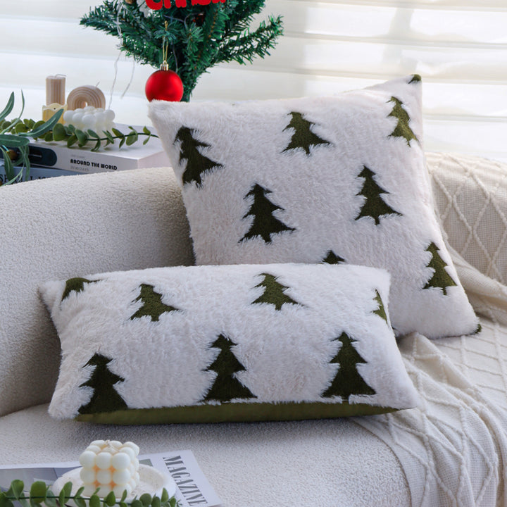 Rectangular plush home cushion with tree tufting Bowlift