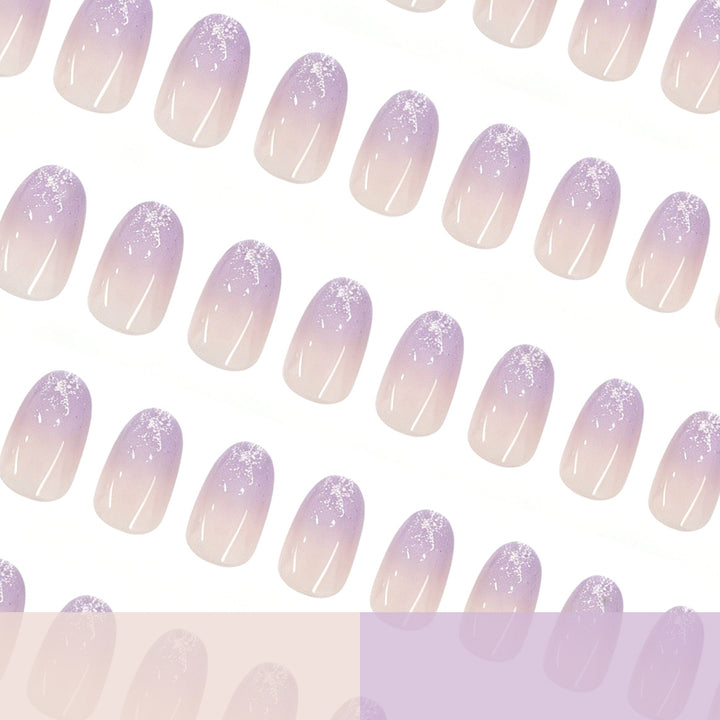 Glossy Gradient Gel Nail Enhancements Bowlift