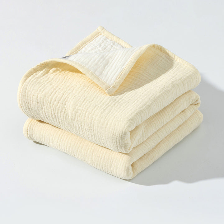 Ultra-Soft Reversible Muslin Throw Blanket Bowlift