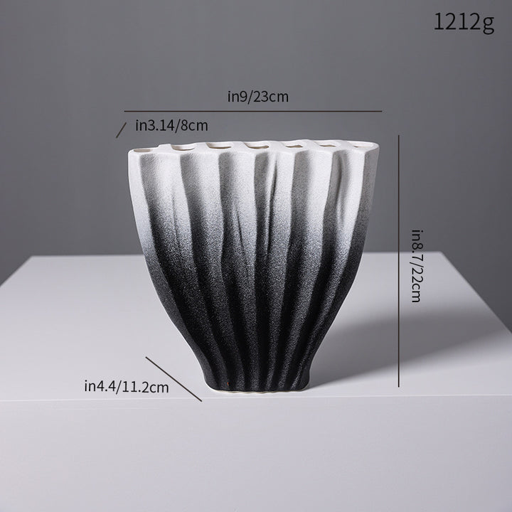 Sculptural Textured Ceramic Vase Bowlift