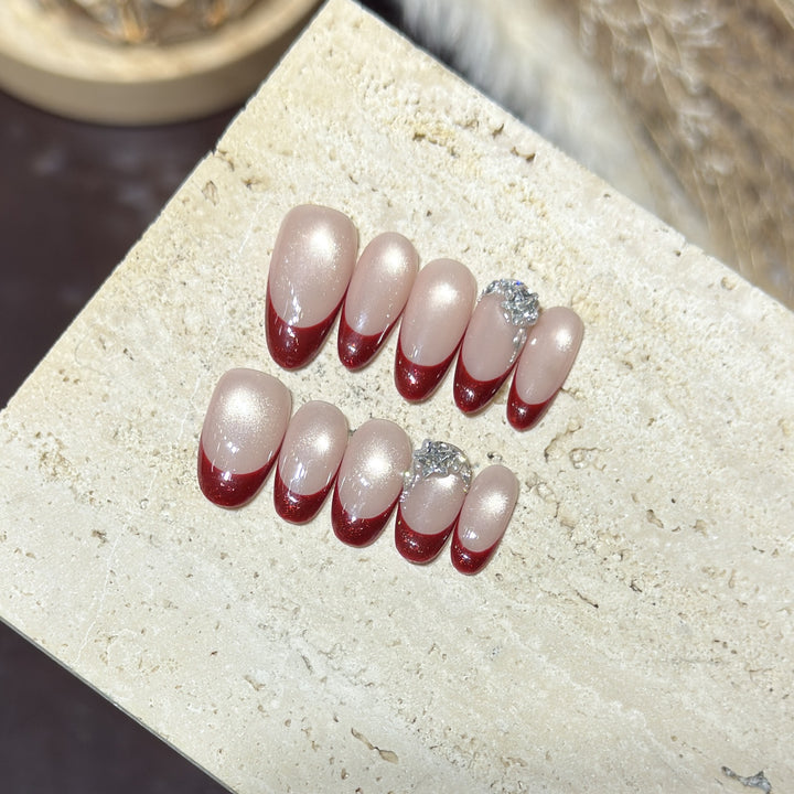 Premium Glitter Ombre Press-On Nails