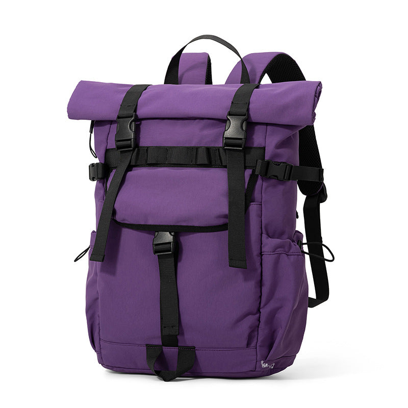 Urban Backpack with Flexible Roll Closure and Versatile Compartments Bowlift