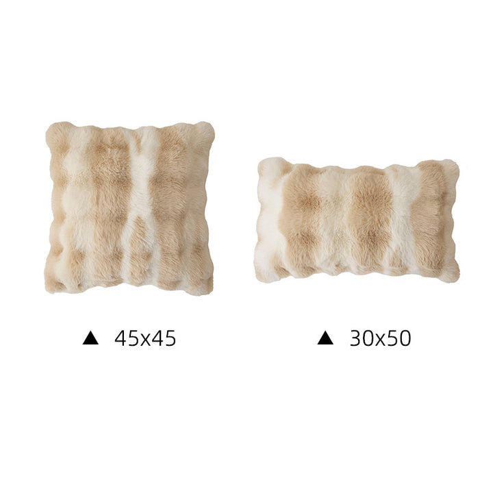 Luxurious faux fur decorative cushion set Bowlift