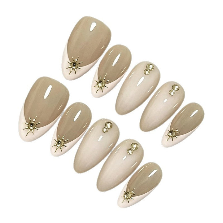 Nail set with elegant design elements and glamorous accents Bowlift