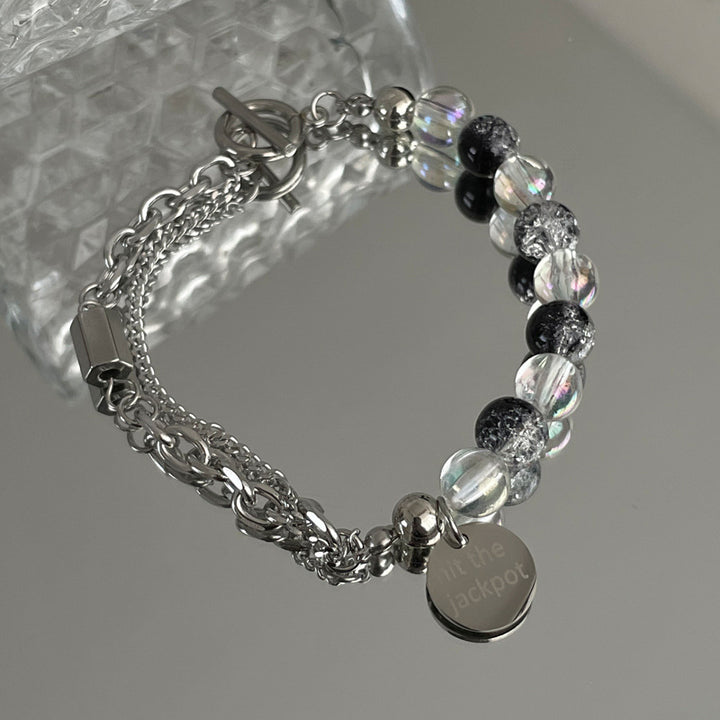 Stylish Beaded Charm Bracelet Bowlift