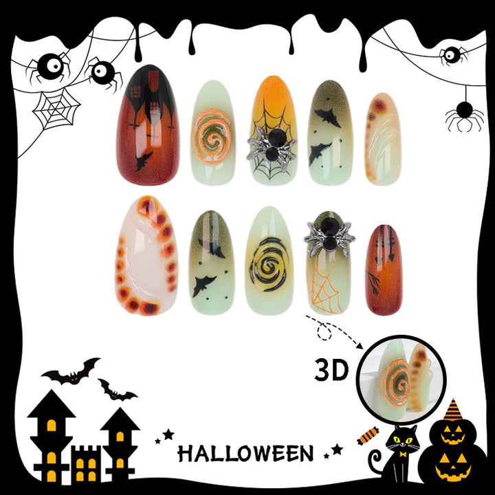 Halloween Artificial Nail Set Bowlift