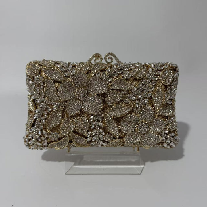 Floral Embellished Evening Clutch