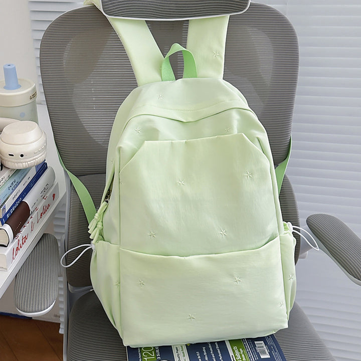 Elegant Embroidered Casual Backpack Bowlift
