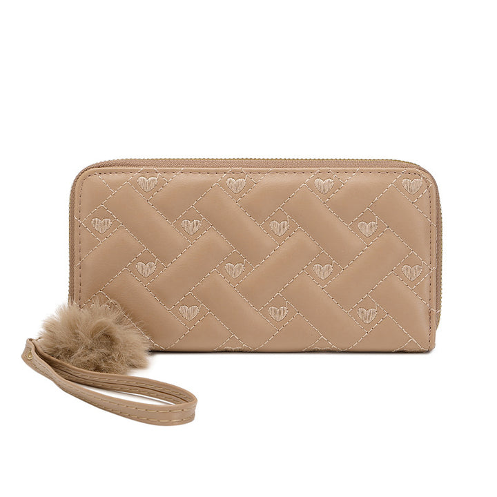 Elegant Quilted Zip Wallet