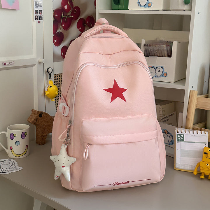 Casual Backpack with Stylish Star Design Bowlift