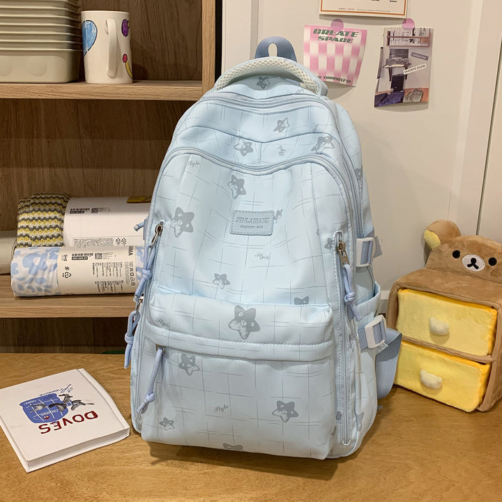 Versatile Graphic Print Backpack Bowlift