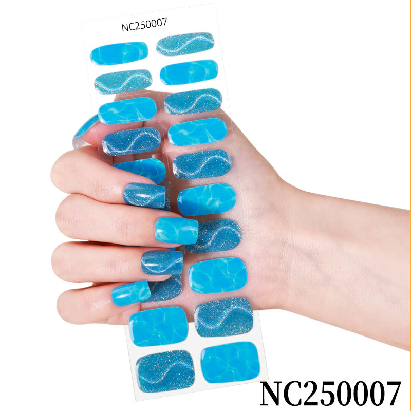 Glitter-Finish Nail Wraps