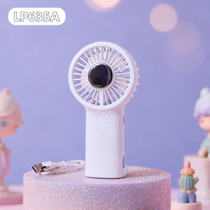 Women portable USB hand fan with ergonomic design Bowlift