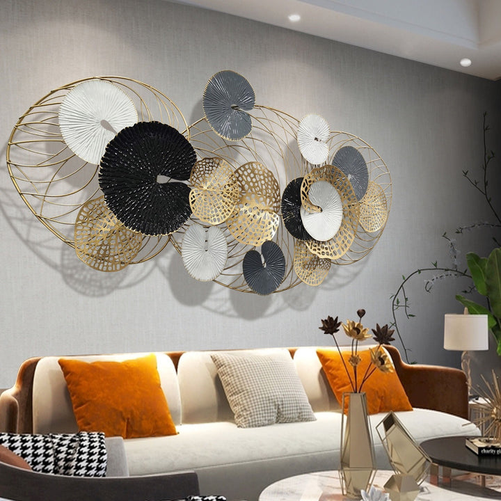 Abstract Metal Wall Art Sculpture Bowlift
