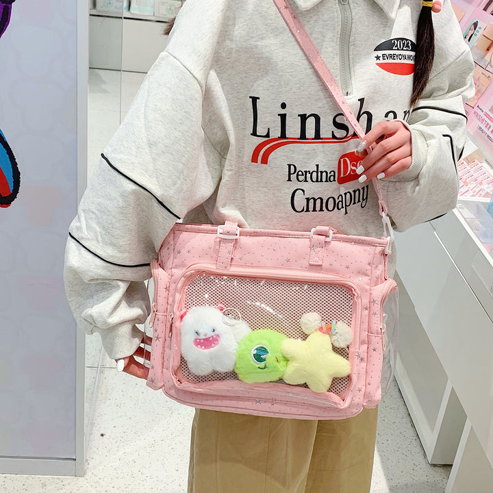 Cute Transparent Organizer Crossbody Bag Bowlift