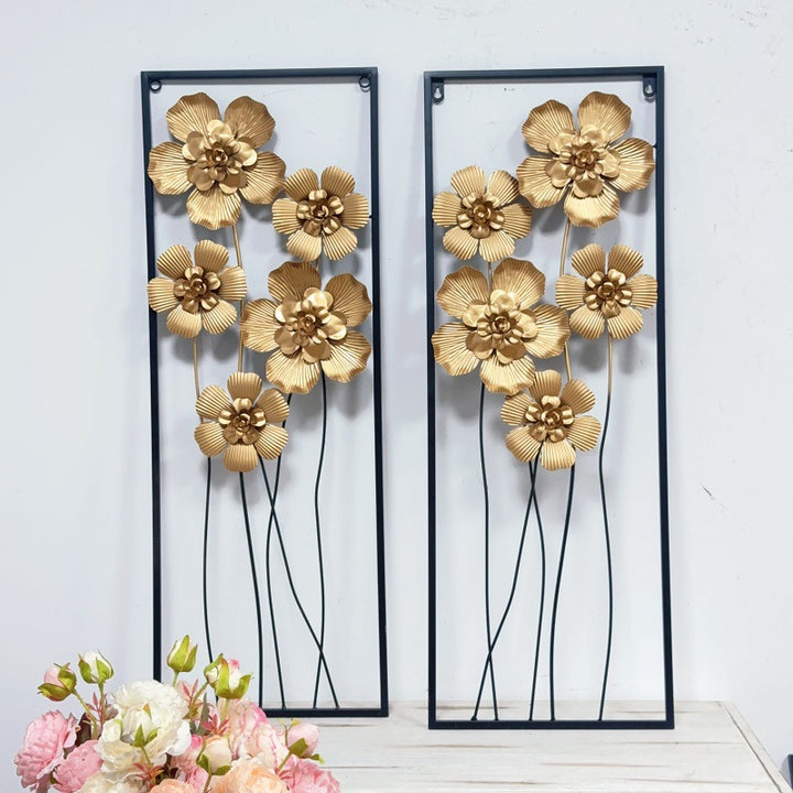 Artistic Floral Wall Metal Decor Bowlift