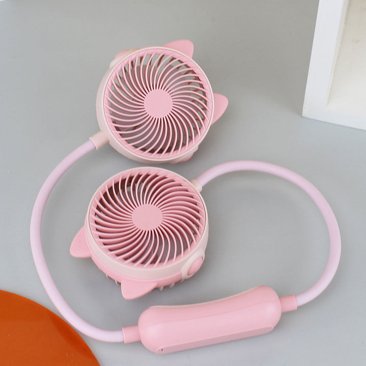 Ladies Portable Double Fan Bowlift