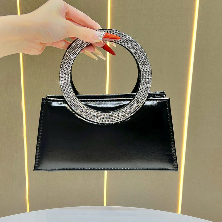 Elegant Ring-Handled Evening Handbag