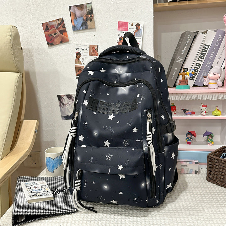 Stylish Multi-Functional Backpack with Decorative Accents Bowlift
