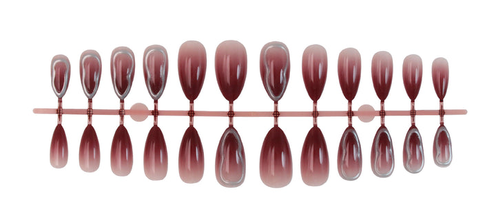 Acrylic nail set with elegant ombre effects Bowlift