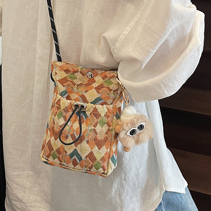 Geometric Pattern Crossbody Bag