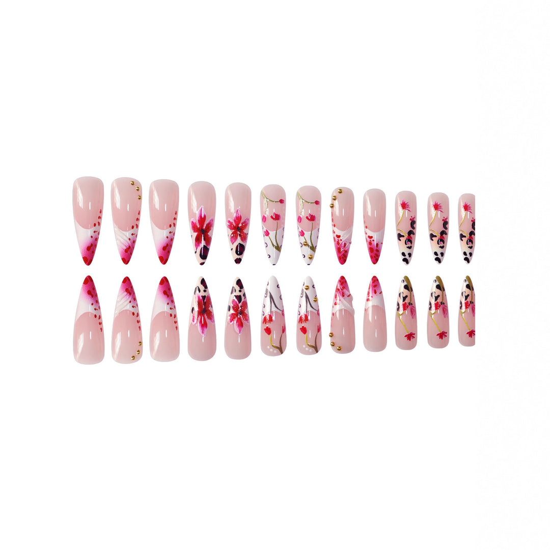Floral Art Nail Enhancements Bowlift
