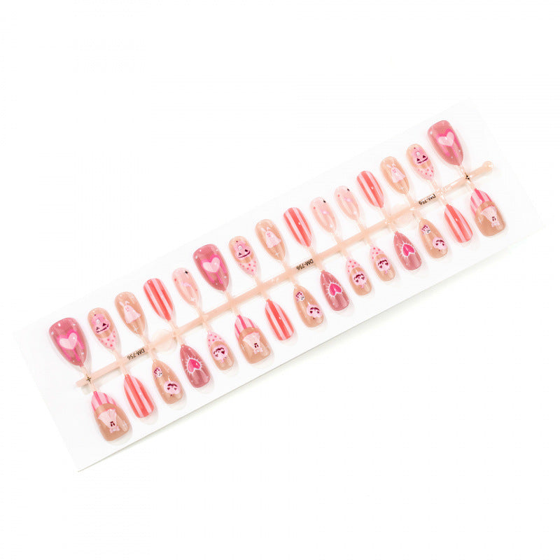 Creative Holiday-Themed Press-On Nail Art Kit
