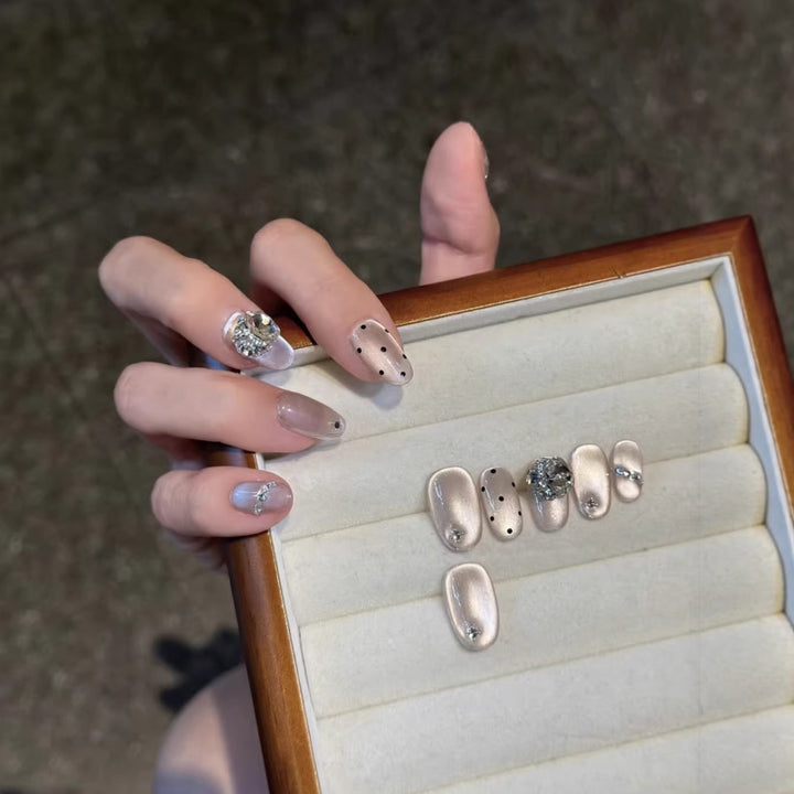 Decorative Rhinestone Nail Art Tips