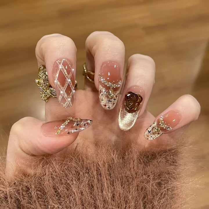Decorative Bling Press-On Nail Set