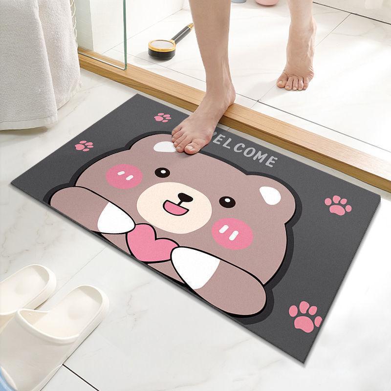Playful Penguin-Themed Bath Mat Bowlift