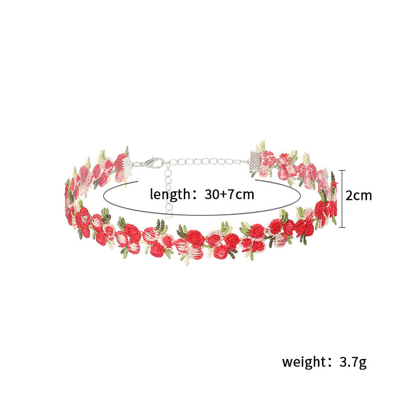 Floral Choker Necklace Bowlift
