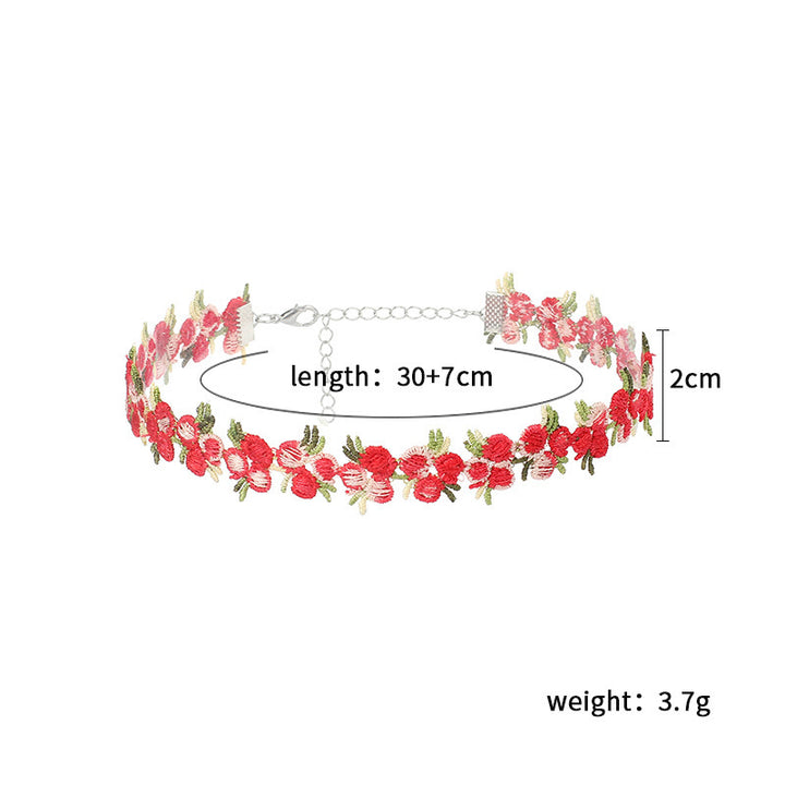 Floral Choker Necklace Bowlift