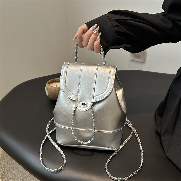 Elegant Chain-Detail Backpack