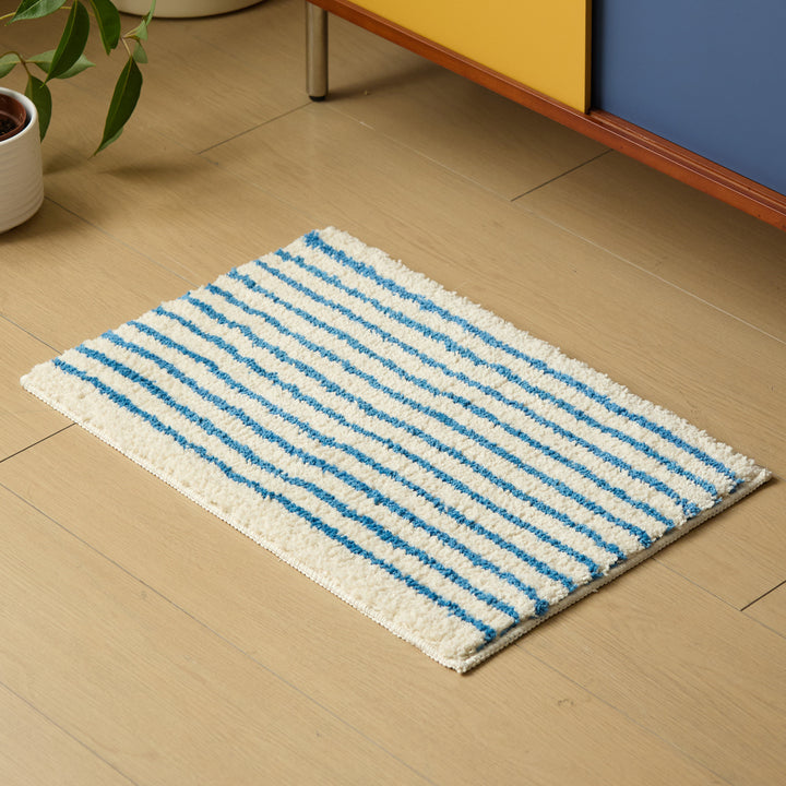 Soft Striped Bathroom Mat
