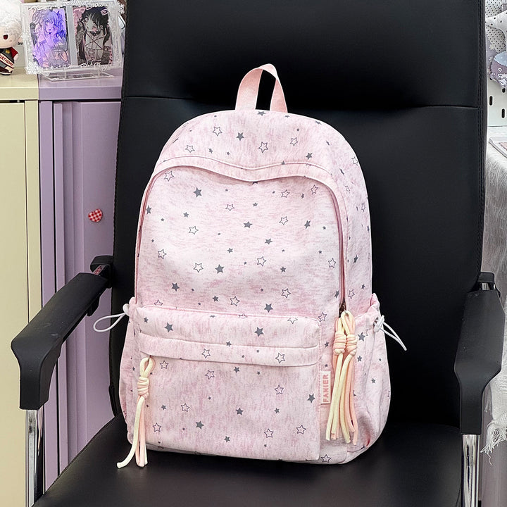 Durable Star-Patterned Casual Backpack Bowlift