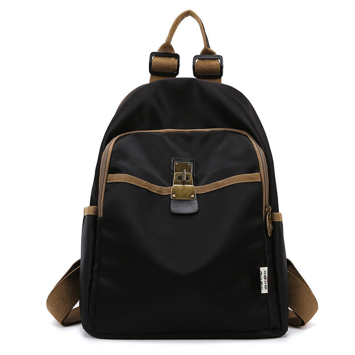 Floral Print Canvas Backpack Bowlift