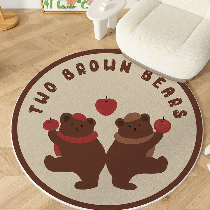 Cozy Cartoon-Themed Area Rug Bowlift
