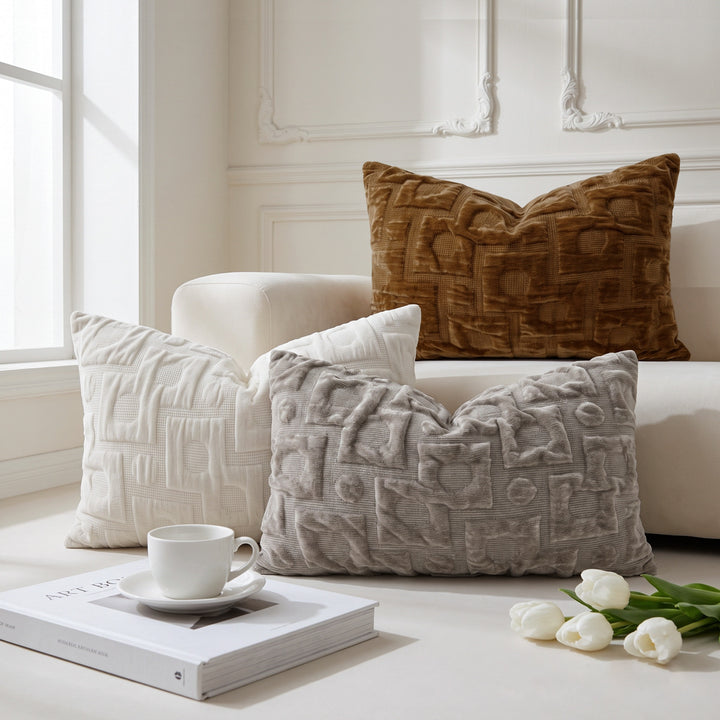 Luxurious velvet decorative pillow