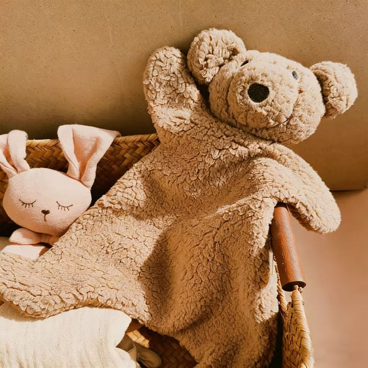 Plush Terry Cloth Teddy Bear Soft Baby Comforter