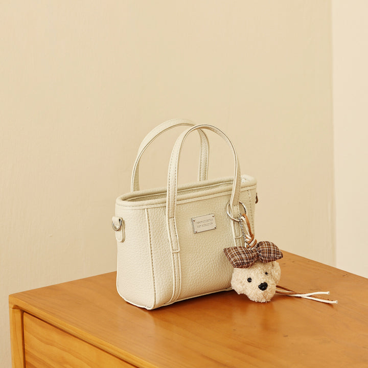 Textured Mini Handheld Tote Bag