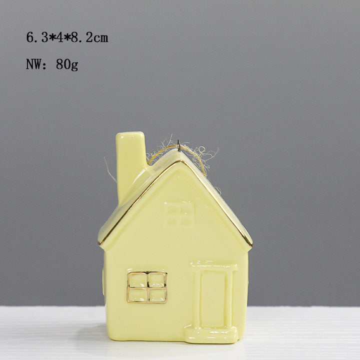 Ceramic House-Shaped Decorative Bowlift