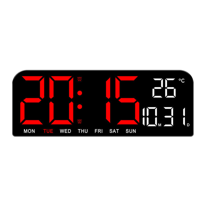 Digital Multi-Function Alarm Clock with Temperature and Date Setting Bowlift