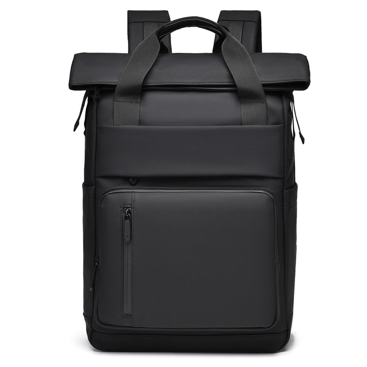 Multi-Pocket Waterproof Roll-Top Backpack Bowlift