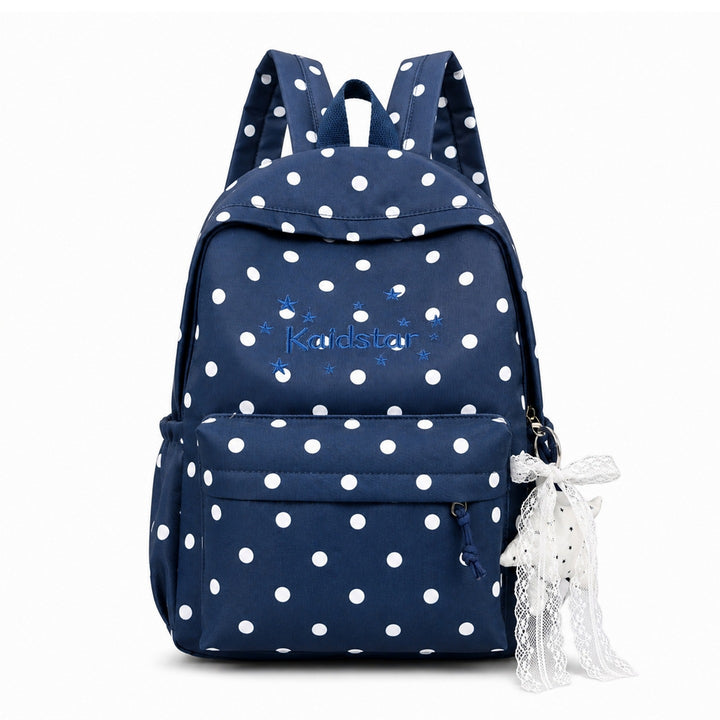 Cute Polka Dot Patterned Backpack Bowlift