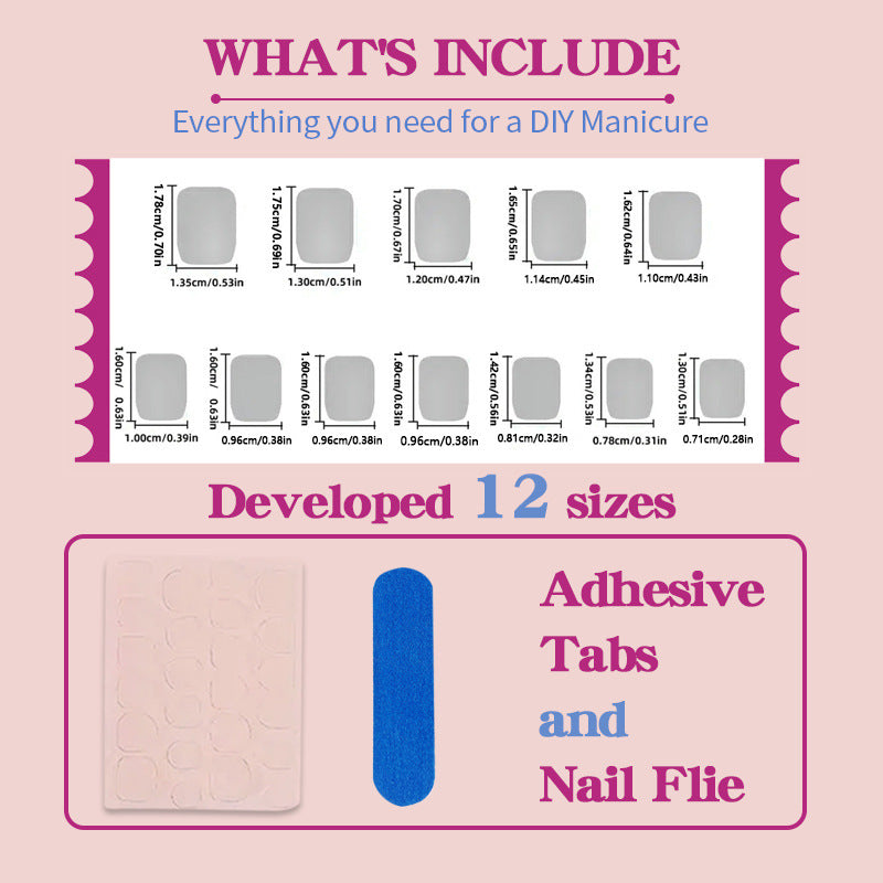 Artificial nails with elegant ombre effect Bowlift